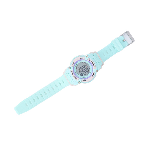 Digital Chronograph Børn Student Vandafvisende Sport Multifunktionel Elektronisk Ur Reseda