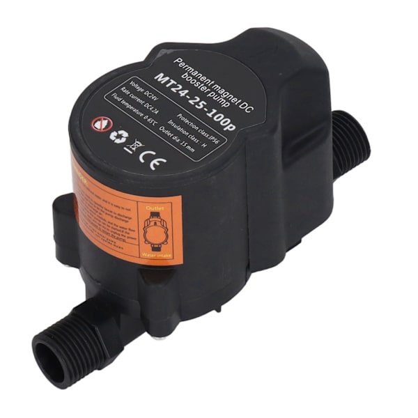 Boosterpumpe Automatisk vanntrykkdusj Boosting Resirkulerende veggfeste 24VDC 100‑240V EU-kontakt