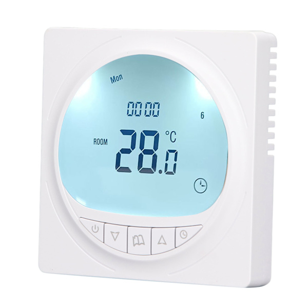 Vatten Golvvärme Termostat LCD Display Smart Home Temperaturkontrollpanel 220V