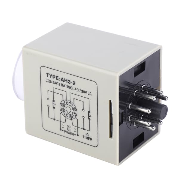 【NX】AH3-2 Tidsrelæ Mini Forsinkelsescontroller Timer AC 220V til Automatisk Kontrolsystem 10S