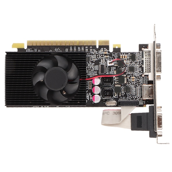 GT730 2GB GDDR3 64-biters grafikkortstøtte DVI I VGA HD Multimedia Interface Gaming Grafikkort med kjøleventilator GT730 2GB GDDR3