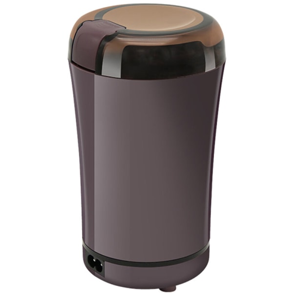 Multifunktionell bärbar, liten elektrisk kaffekvarn i rostfritt stål för malning av majs/svamp/torrpeppar, modell: brun EU-kontakt