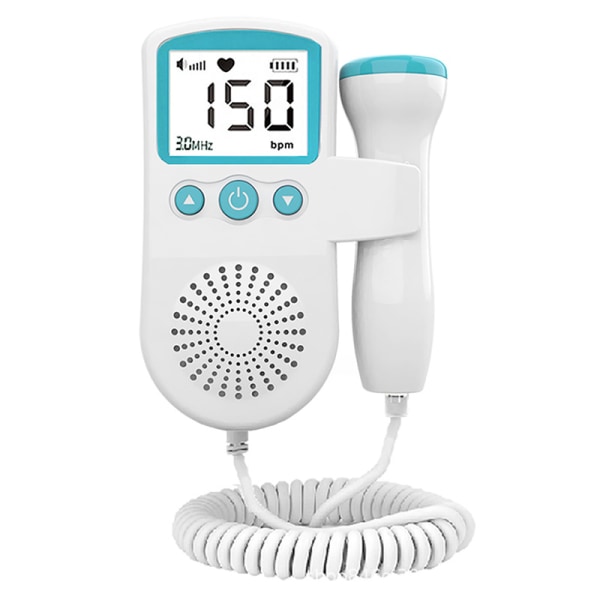 Hjemmeføtal Doppler, Baby Pocket Heartbeat Doppler Heart Monitor for graviditet og test Clear T501 green