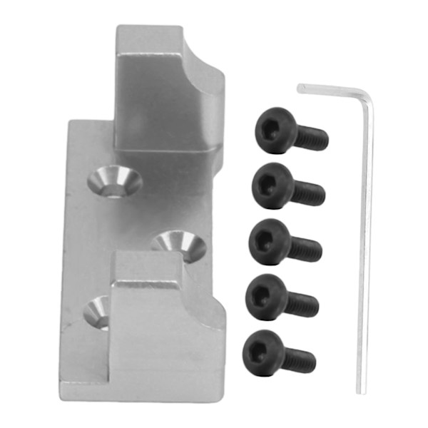 Aluminium Servo Plade Metal Servo Montering til HBX 2098B 1/24 RC Crawler Bil Opgraderingsdel Sølv