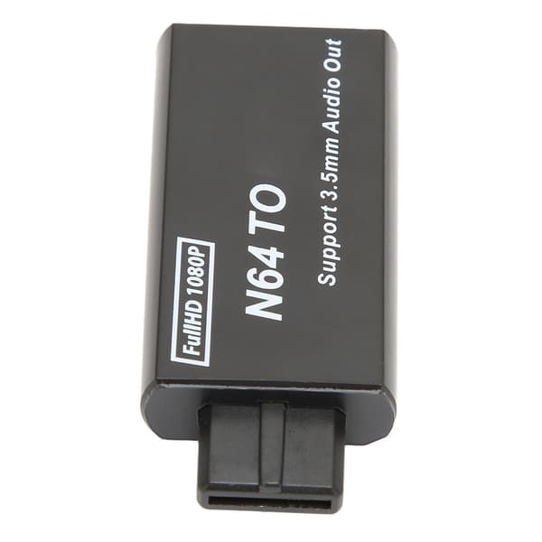 Kompatibel med N64 til HD Multimedia Interface Converter 1080p Understøtter PAL NTSC videospilsadapter med 3,5 mm interface