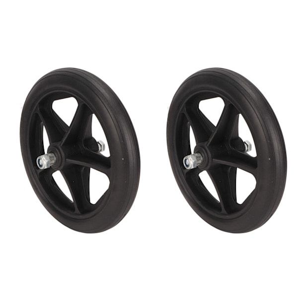2 stk. Rullestolshjul 7in Gummi Lav Støj Walker Caster Reservedel til Rollator