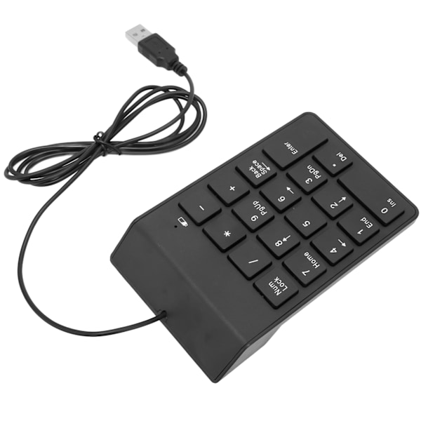 Numerisk knappsats 18 tangenter USB2.0 Plug and Play Ergonomisk design Bärbar storlek Halkskyddad pad Bred kompatibilitet USB-numerisk knappsats