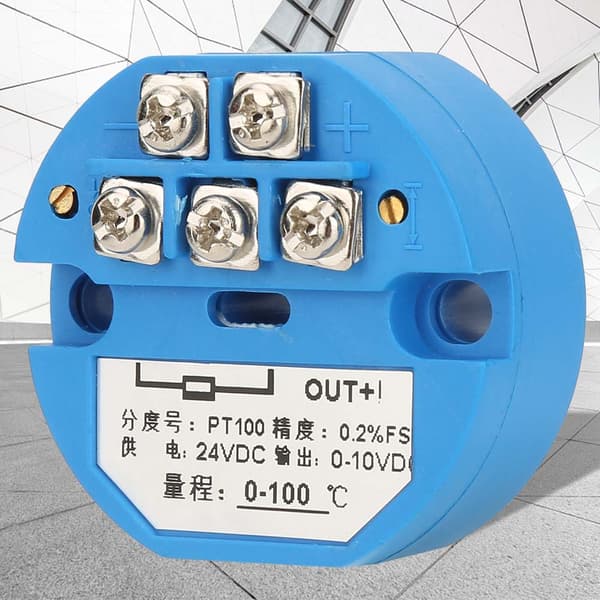 -50 ~ 400 grader PT100 temperatursender DC24V Utgang 0-10V sensor