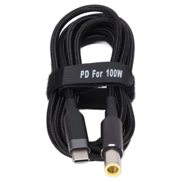 Opladerkabel til bærbar computer TypeC han til 7,9x5,5 mm DC-stik PD strømkabel til bærbar computer til Lenovo (0,5m)