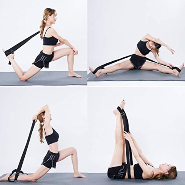Justerbar bensträckare för stretching Band Fysioterapi träningsremmar för stretching