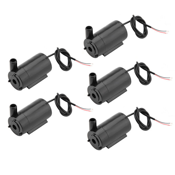 5 st/set DC 3V -5V mini vattenpump nedsänkbar för akvarium fontän