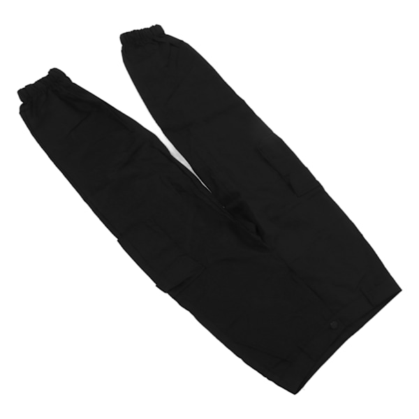 Kvinnor Cargo Byxor Stora fickor Manschettbyxor Casual Snygg Utomhus Jogging Vandring Långa Casual Byxor Svart S