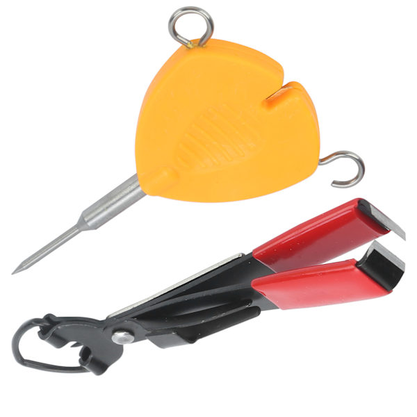 Multi Puller Verktyg Fiskelina Knotting Knotless Knot Tool med Nagelklippare fiskeredskap