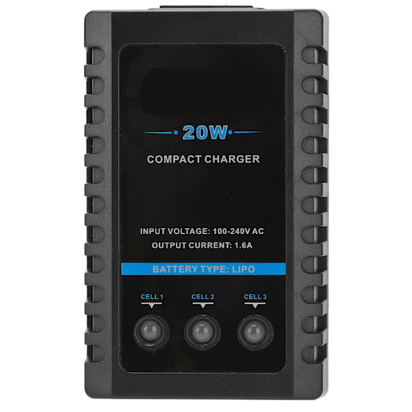 B3 Balansladdare 20W Automatisk avstängning 2s 3s Batteri Balansladdare 100‑240V