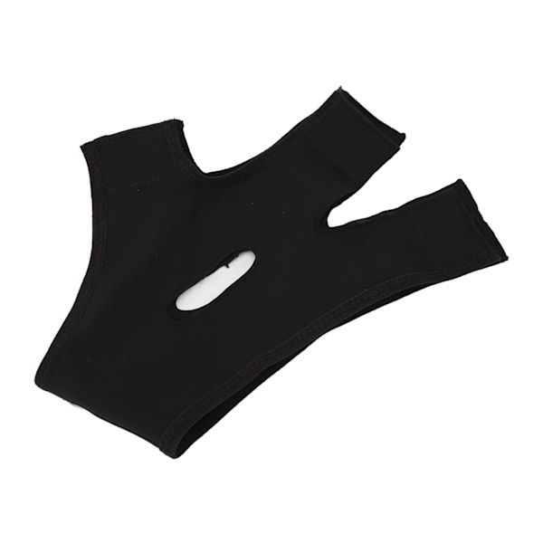 Slimming Face Strap Svart Portabel Lättviktsmassage Andningsbar V-linjeformande ansiktsbälte M