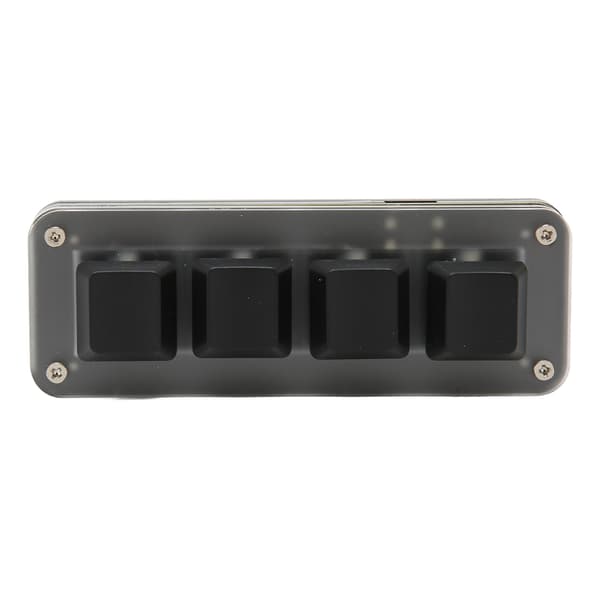 4 Fuldt Programmerbare Taster Mini Type C Kablet Enhånds Mekanisk Tastatur til Windows