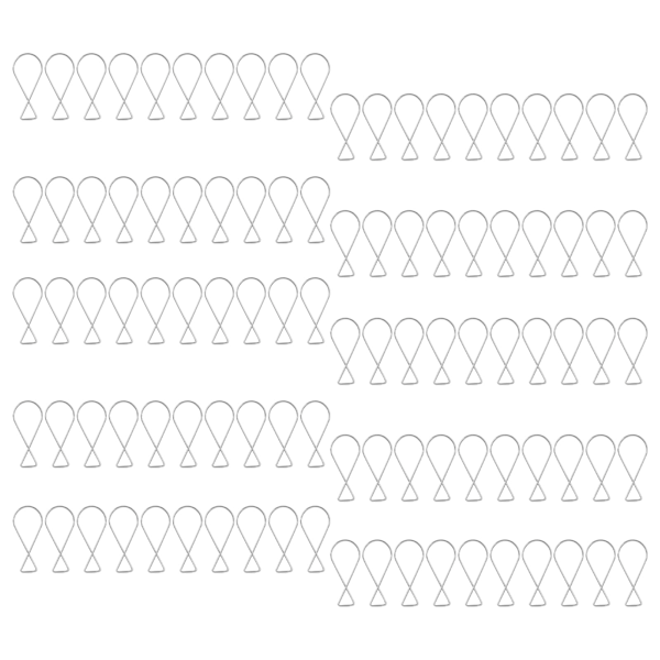 100 kpl ripustimet, sinkitty teräs, automaattiset stud-kiinnikkeet, koristeelliset kattokiinnikkeet