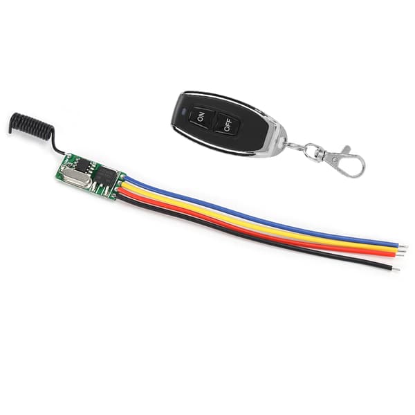 Bred spænding 3,7-12V Micro Trådløs Fjernbetjening Switch Modul LED Lys Modificeret Panel
