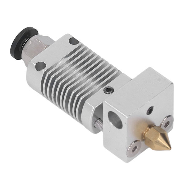 Extruder-hoved med 0,4 mm dysestudsforbindelse Hotend 3D-printer Tilbehør Sølv