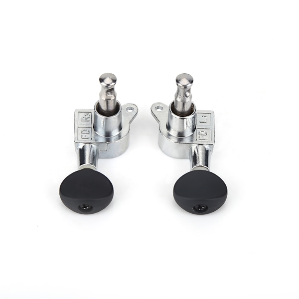 2R 2L stängda aluminiumlegeringar maskinhuvuden String Tuning Key Pegs Tuners för Ukulele