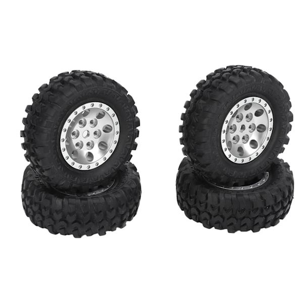 4 kpl RC-auton renkaita 8 reiällä, vanteet ja renkaat Xiaomi Jimny XMYKC01CM 1/16 kauko-ohjattaville autoille, titaani