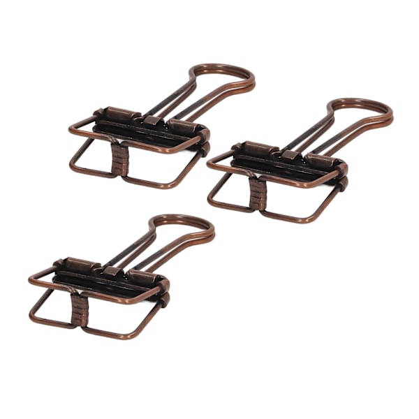 80 st Hål Binder Clips 1,8 cm Robust Metall Ihålig Stark Klämma Pappersklämmor för Hemmakontor Studier Lila Brons