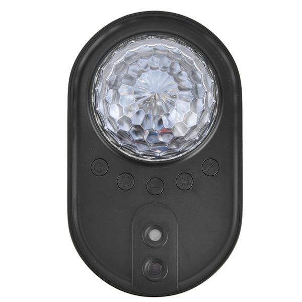 Rumsskibsprojektionslampe RGB-effekter Fjernbetjening Trådløs forbindelse Mini Rumskib Farverig lampe til værelse Fest Sort