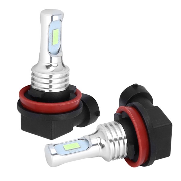 2 stk. H8/H11 80W 8000K LED-tågelygtepære Isblå 12-24V Universal