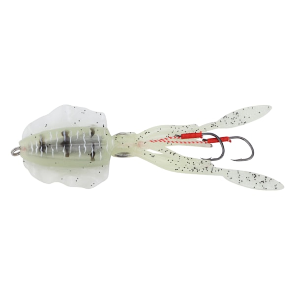 Blekksprutfiskedrag for havfiske Simulering Jernkrok Octopus Lure Simuleringsagn (Nattlysende)