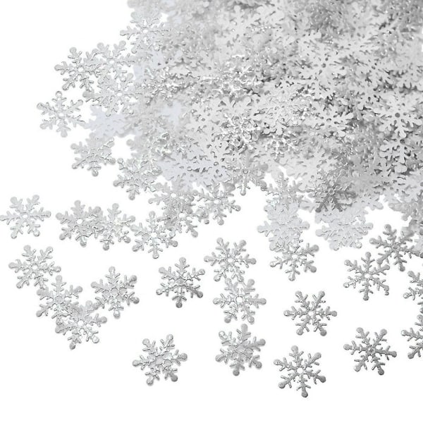 1000 kpl Snowflakes Confetti Winter Wonderland -koristeita