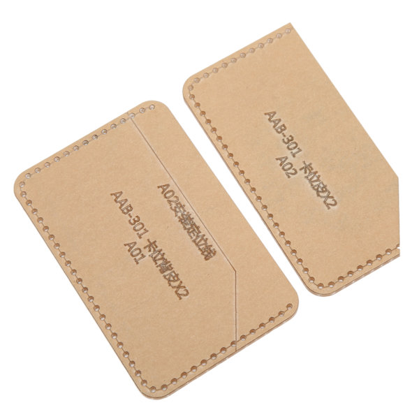 Akrylmall DIY handgjorda läderkorthållare Access Control Certificate Set Mall