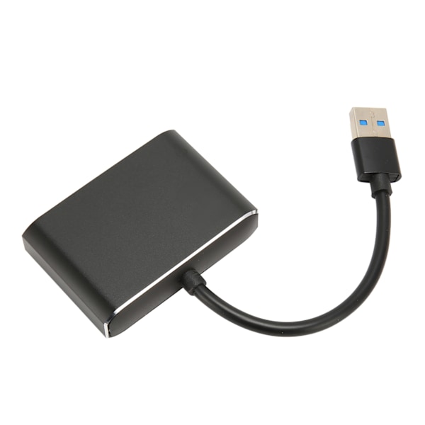 USB 3.0 til Dual HD Multimedia Interface Adapter 1920x1080P 5Gbps USB C Splitter 2 skjermer Utvidet skjerm for bærbar PC