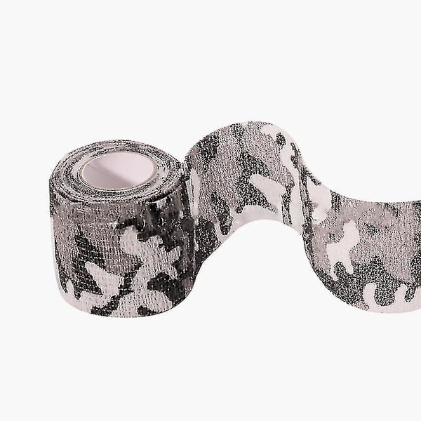 Elastisk Udendørs Camouflage Selvklæbende Bandage 5cmx4.5m Sne Camouflage