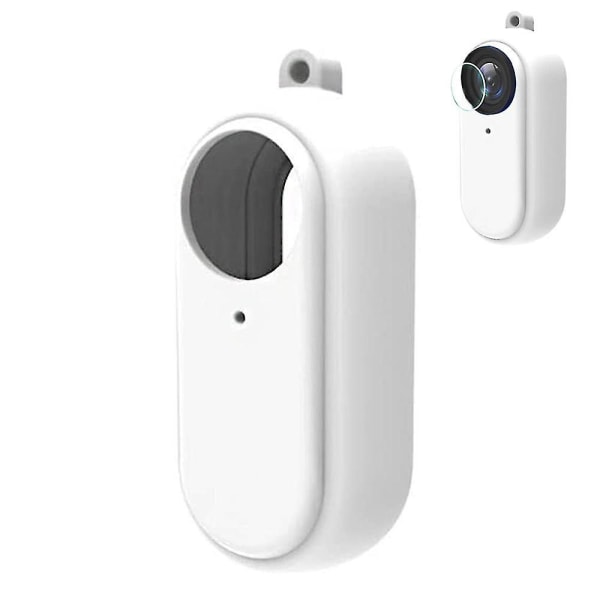 360 Anti-shake Camera Go2 Silikonhylse Soft Shell White