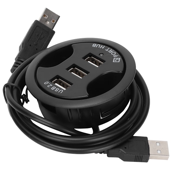 JK38h USB2.0 HUB AllInOne 3 portar Desktop rund form Ingen extern strömförsörjning dockningsstation