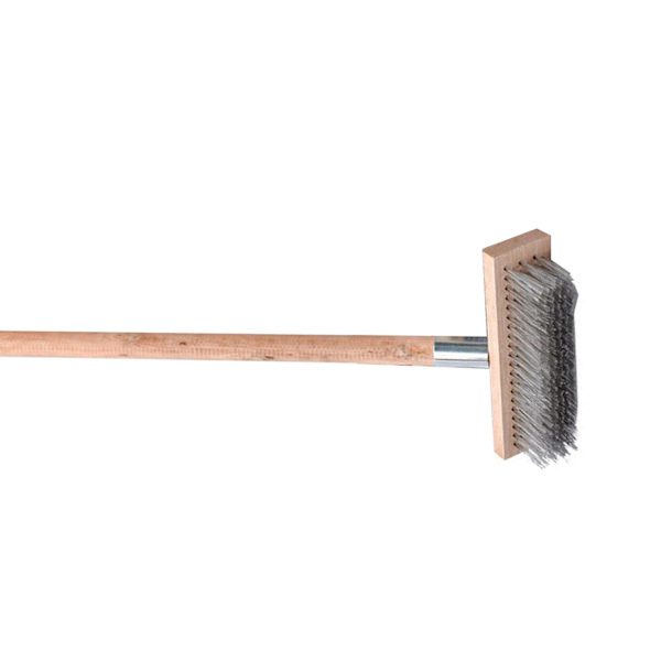 Kraftig grov yta Golvborste Rostfritt stål Wire Deck Scrub Cleaning Tool 20cm