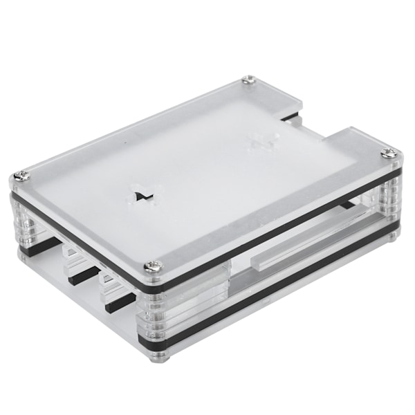 9-kerroksinen akryylikotelopaketti jäähdytyspuhaltimella ja verkkokannella Raspberry Pi 4 Model B#1:lle
