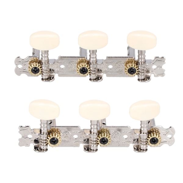 Stemmeskruer for gitarrmaskinhode Stemmeskruer Dobbel hull 3R 3L for akustiske folkemusikk-gitarrer