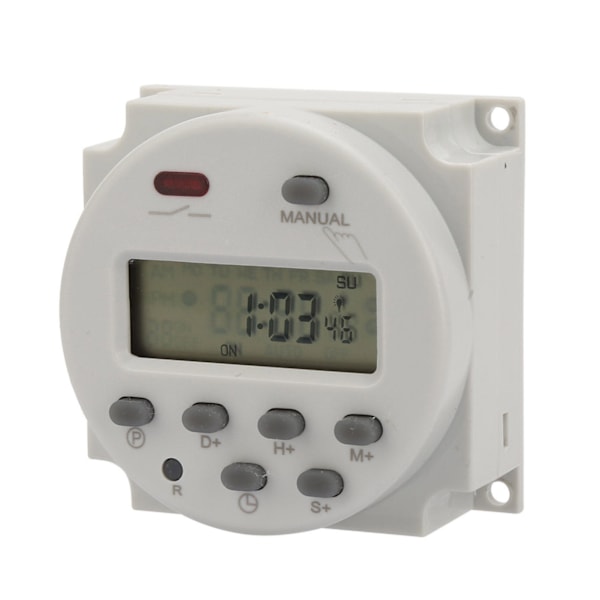 Liten type 7-dagers programmerbar digital visningstimerbryter 1S~168h 5VA(5V DC)