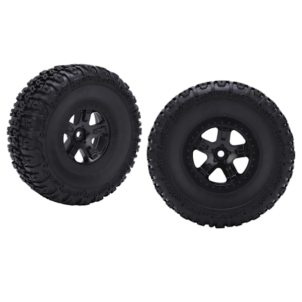 2kpl pyörän vanne- ja rengassarja Traxxas Slash 1/10 RC Short Course -kuorma-auton renkaille, päivitysosat, musta