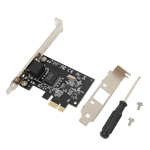 Gigabit Ethernet-kort 10 Mbps 100 Mbps 1000 Mbps Adaptivt PCI E trådbundet nätverkskort för Win för Linux för OS X