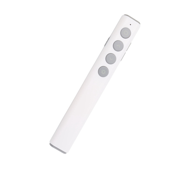 Esitys Clicker 98,4ft ohjausaluetta RF 2,4GHz Plug and Play langaton esityskaukosäädin Keynote PPT White