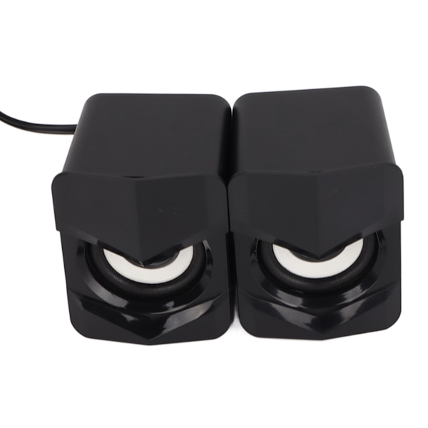 Desktop-högtalare USB-driven tung subwoofer Desktop-mini-LED-högtalare för PalyStation4 hemdator LaptopBlack