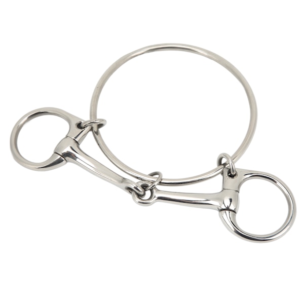 125 mm rostfritt stål häst mun bit 5 tum häst bits utomhus träning Lös ring
