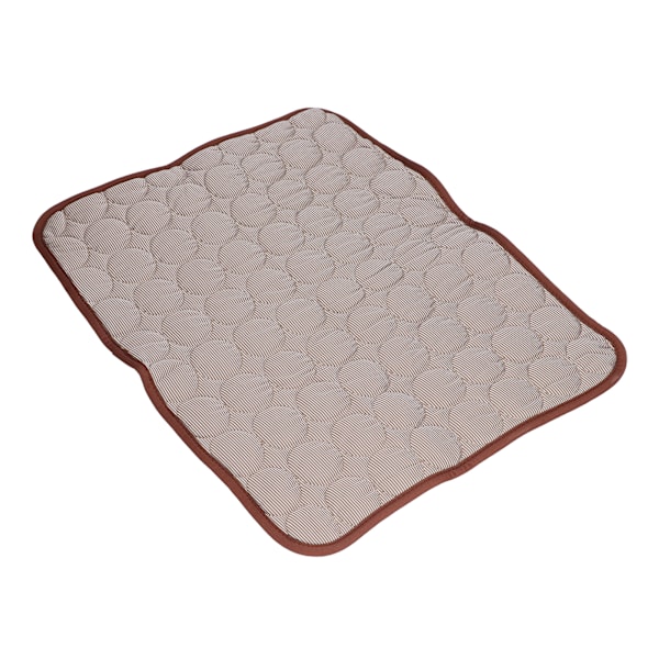 Køleunderlag til kæledyr Åndbar, sammenklappelig selvkølende tæppe til kæledyr til små og mellemstore hunde og katte Brun L(70x55cm)