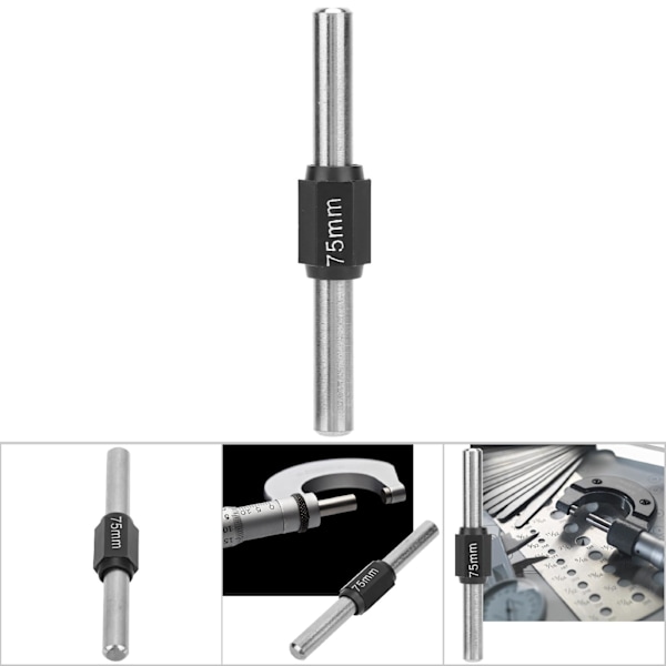 Udvendig mikrometer i rustfrit stål Standard Caliper Calibration Block Rod Bar (75 mm)