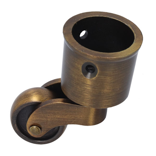 Rund kopp Hjul Zinklegering Vintage Matt Utsökt Robust Hållbar Stabil Tyst hjul Dia Swivel