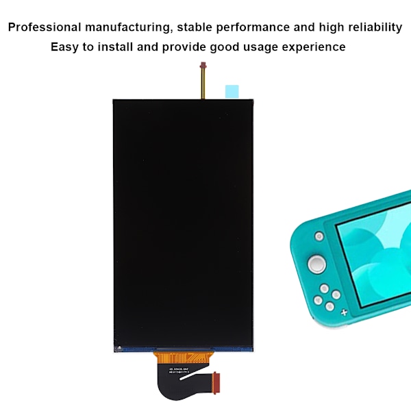 ABS LCD-skærm Spilkonsoll Udstyr Tilbehør til SWITCH liti Perfekt billedkvalitet