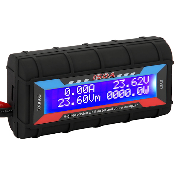 Wattmätare Effektanalysator LCD Digital Tester Volt Amp 150A för RC modellflygplan