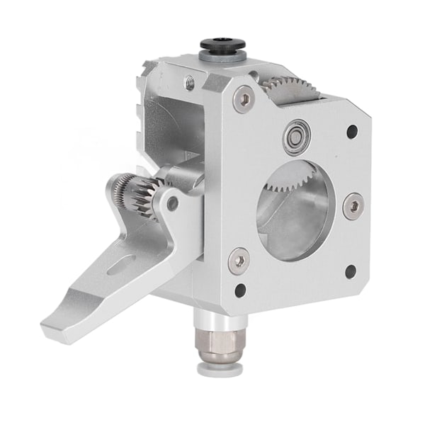Dual Gear Extruder Metall Silver MK8 3D-skrivare tillbehörsersättningsdel för Prusa I3 Mk3Högerhänt